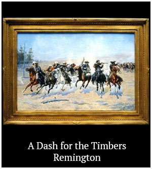 A Dash for the Timbers - Remington