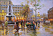 Cortes, Edouard Leon, Theatre de la Comedie Francaise Fine Art Oil Painting