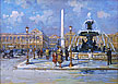 Cortes, Edouard Leon, Place de la Concorde Fine Art Oil Painting
