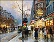 Cortes, Edouard Leon, Theater du Vaudeville Fine Art Oil Painting