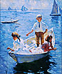Benson, Frank Weston, Calm Morning Fine Art Oil Painting
