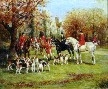 Hardy, Heywood, The Meet, Ye Olde Wayside Inn Fine Art Oil Painting