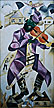 Chagall, Marc, The Green Fiddler Fine Art Oil Painting