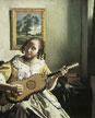 Vermeer, Jan, The Guitar Player Fine Art Oil Painting