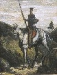 Daumier, Honore, Don Quixote and Sancho Panza Fine Art Oil Painting