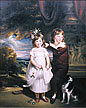 Beechey, Sir William, Brother & Sister Fine Art Oil Painting