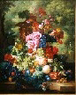 Huysum, Jan van, Dutch Still Life: Flowers and Fruit Fine Art Oil Painting