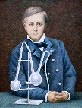 Prestige Fine Art, Portrait of Thomas Edison Fine Art Oil Painting