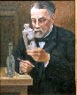 Prestige Fine Art, Portrait of Louis Pasteur Fine Art Oil Painting