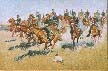 Remington, Frederic, Cavalry Charges on the Southern Plains Fine Art Oil Painting