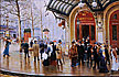 Beraud, Jean, Outside the Theater du Vaudeville (Emulation) Fine Art Oil Painting